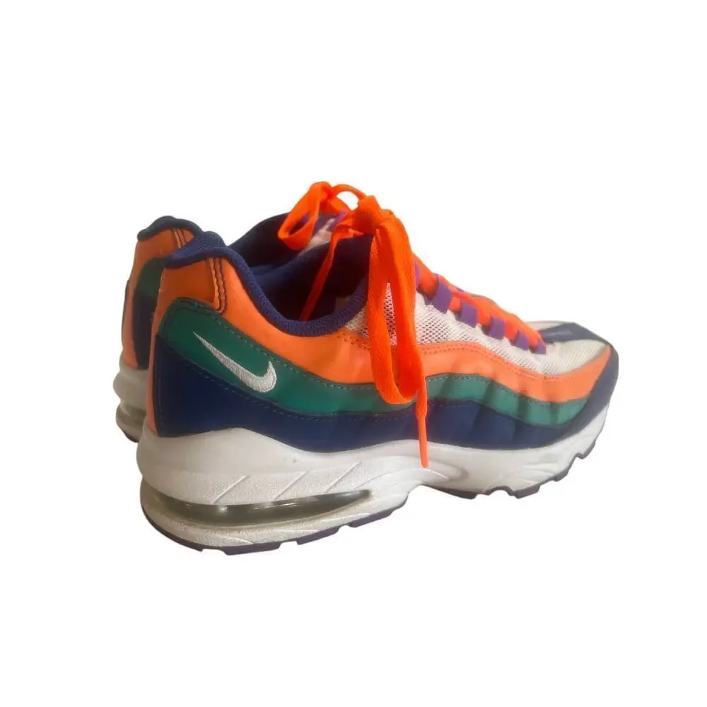 NIKE AIRMAX 95 NEPTUNE green orange and blue YOUTH size 6